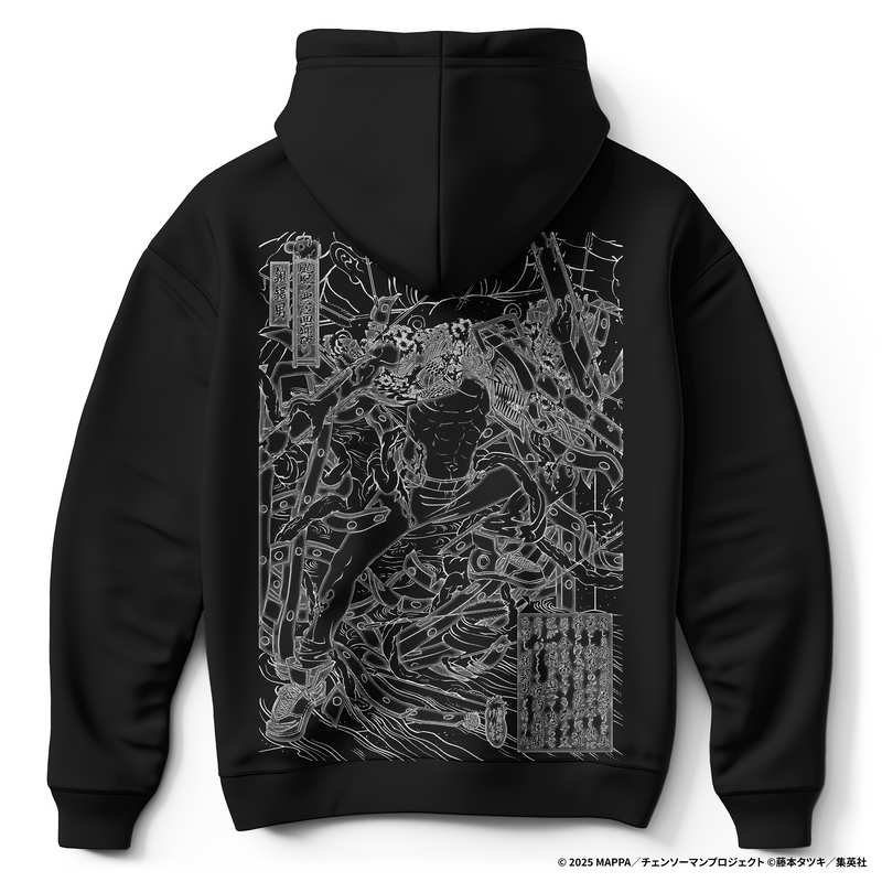 劇場版『チェンソーマン レゼ篇』浮世絵木版画「颱風之悪魔回廊破り」パーカー